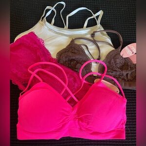 Lot Of 4 NWT Training Bras, Bralettes Girls Multi-Colors, Small